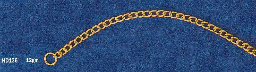 SOLID ROUND OPEN CURB 5.0MM - 1.2MM WIRE | Golden Mile Jewellery ...